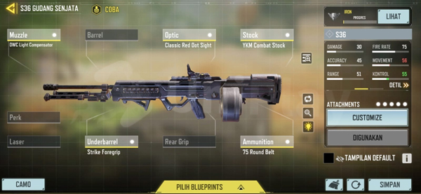 S36 ADS and Control Loadout